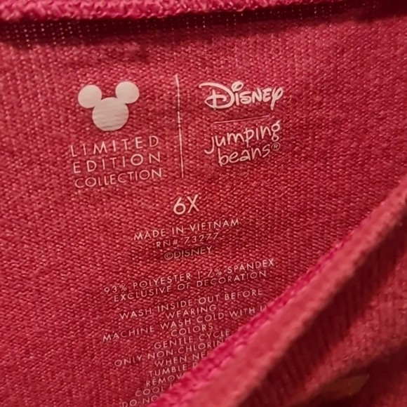 Limited Edition Disney Collection Princess Shirt Sz 6x NWTS - Picture 3 of 5